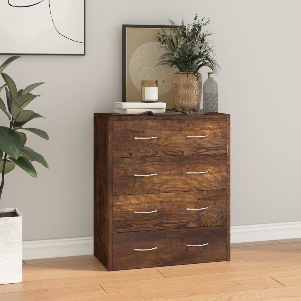 Sideboard With 4 Drawers 60X30.5X7 Cm Colour