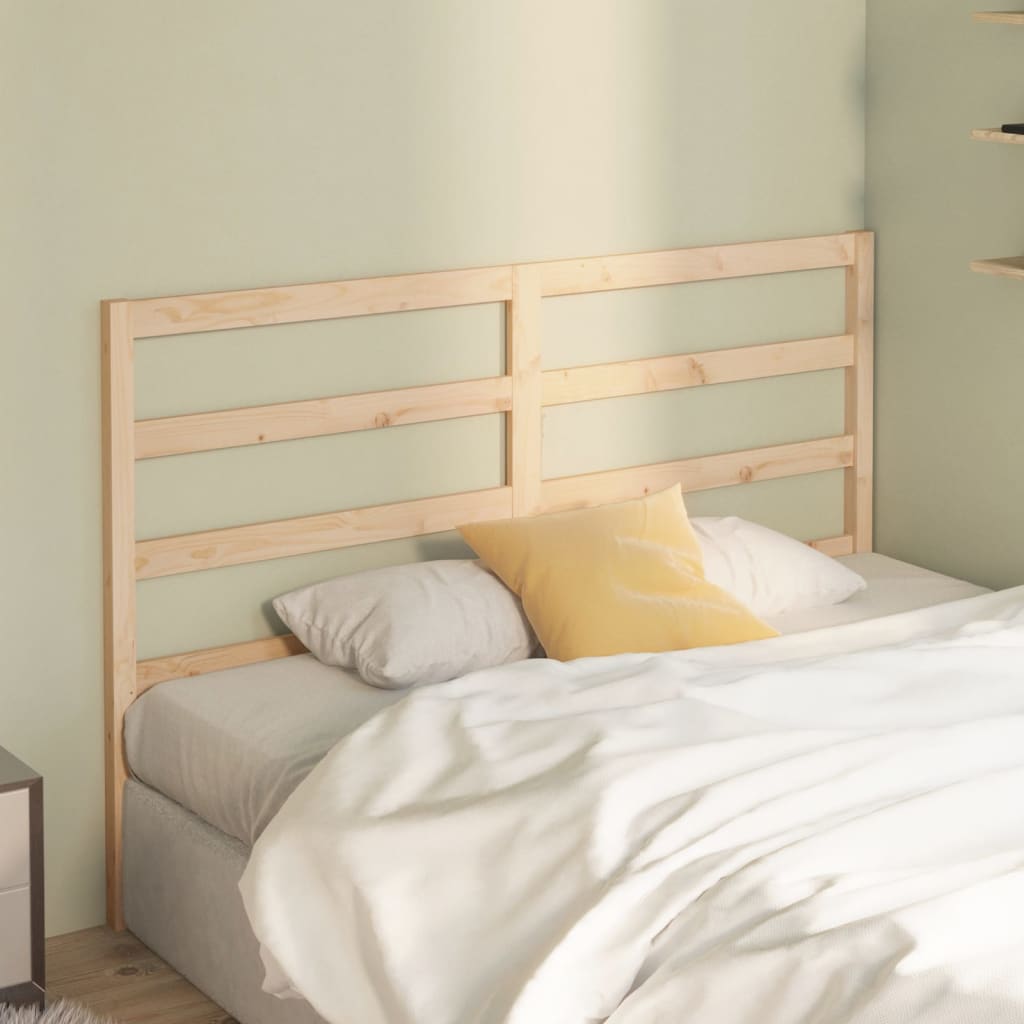 Bed Headboard 141x4x100 cm Solid Wood Pine