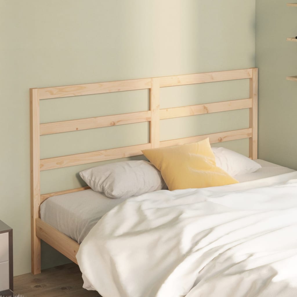 Bed Headboard 156x4x100 cm Solid Wood Pine