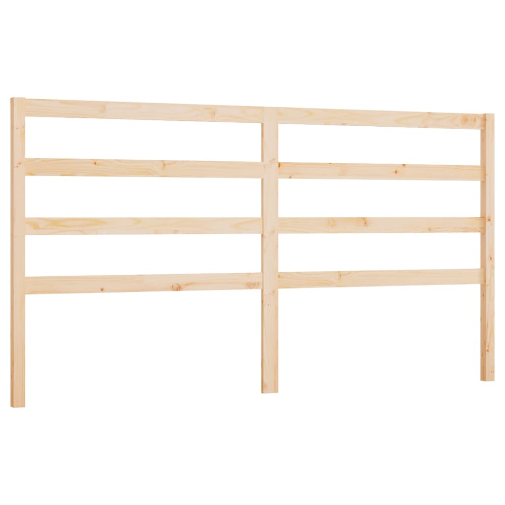 Bed Headboard 186x4x100 cm Solid Wood Pine