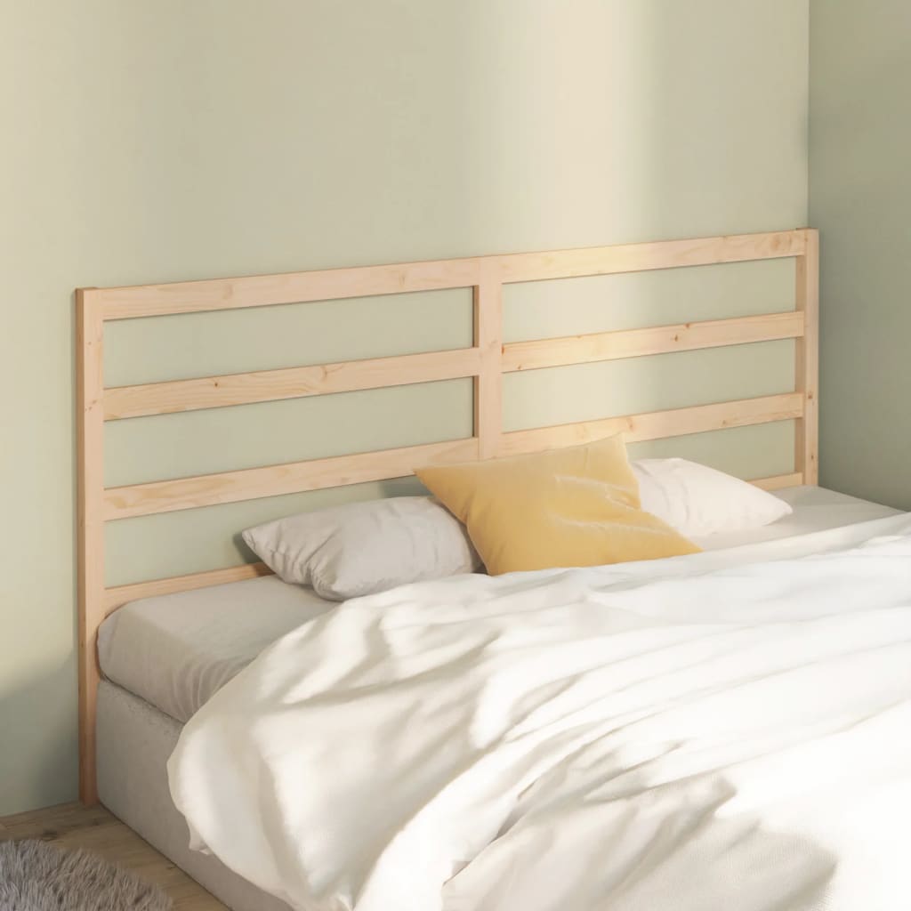 Bed Headboard 186x4x100 cm Solid Wood Pine