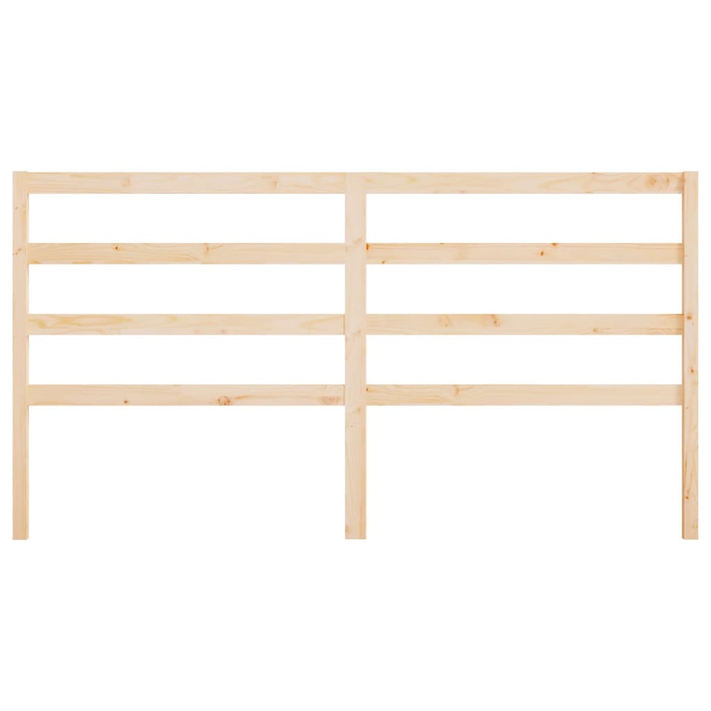 Bed Headboard 186x4x100 cm Solid Wood Pine