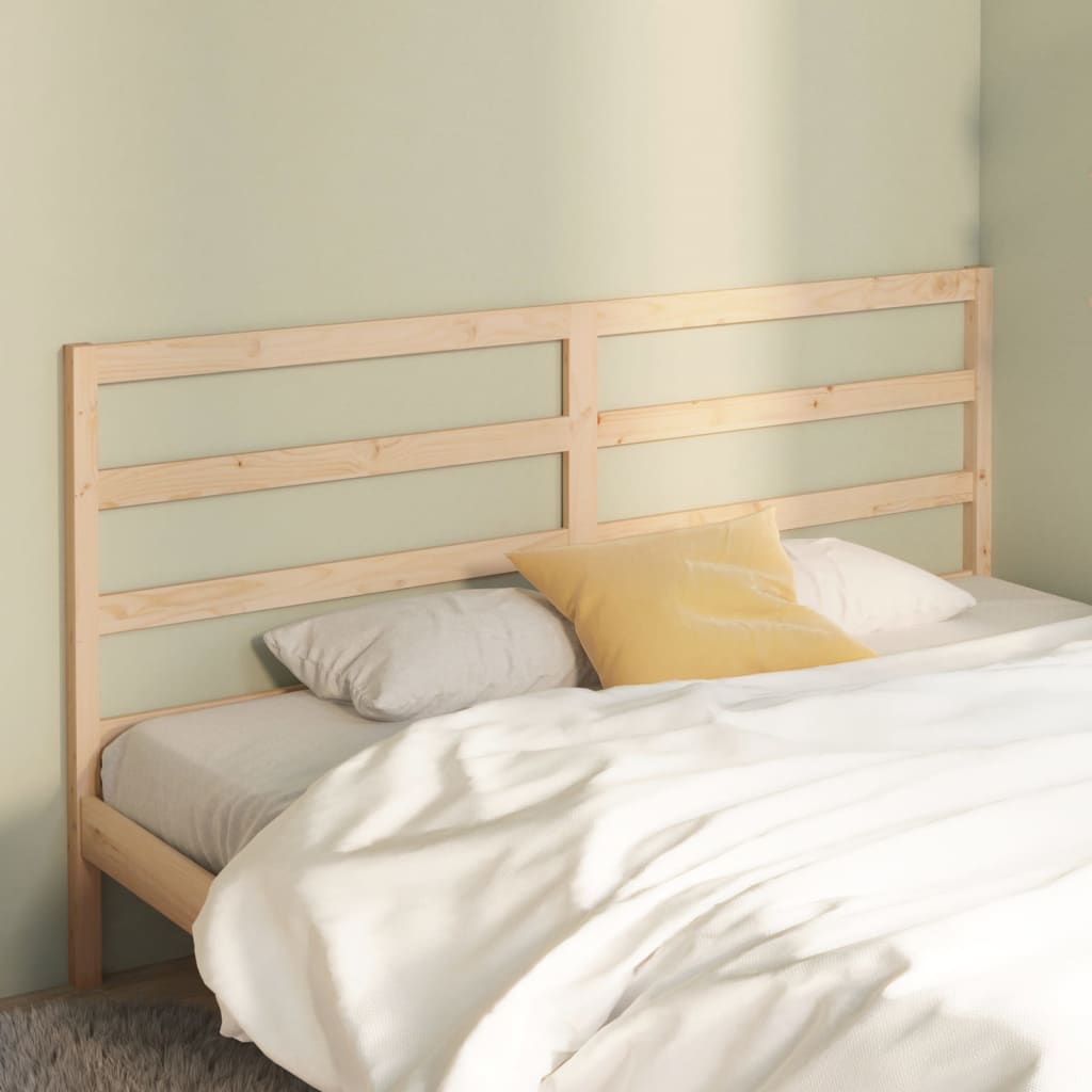 Bed Headboard Black 96X4X100 Cm Solid Wood Pine