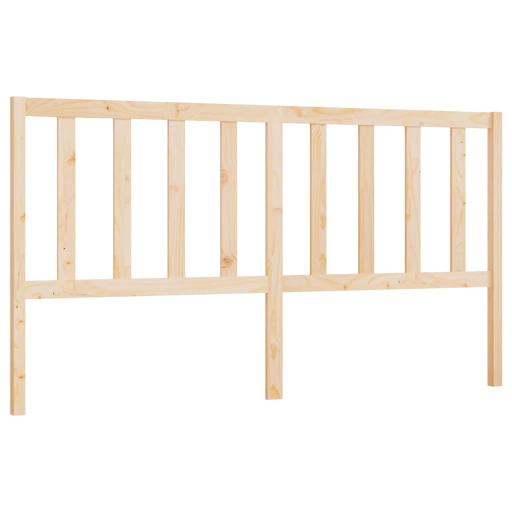 Bed Headboard 186x4x100 cm Solid Wood Pine