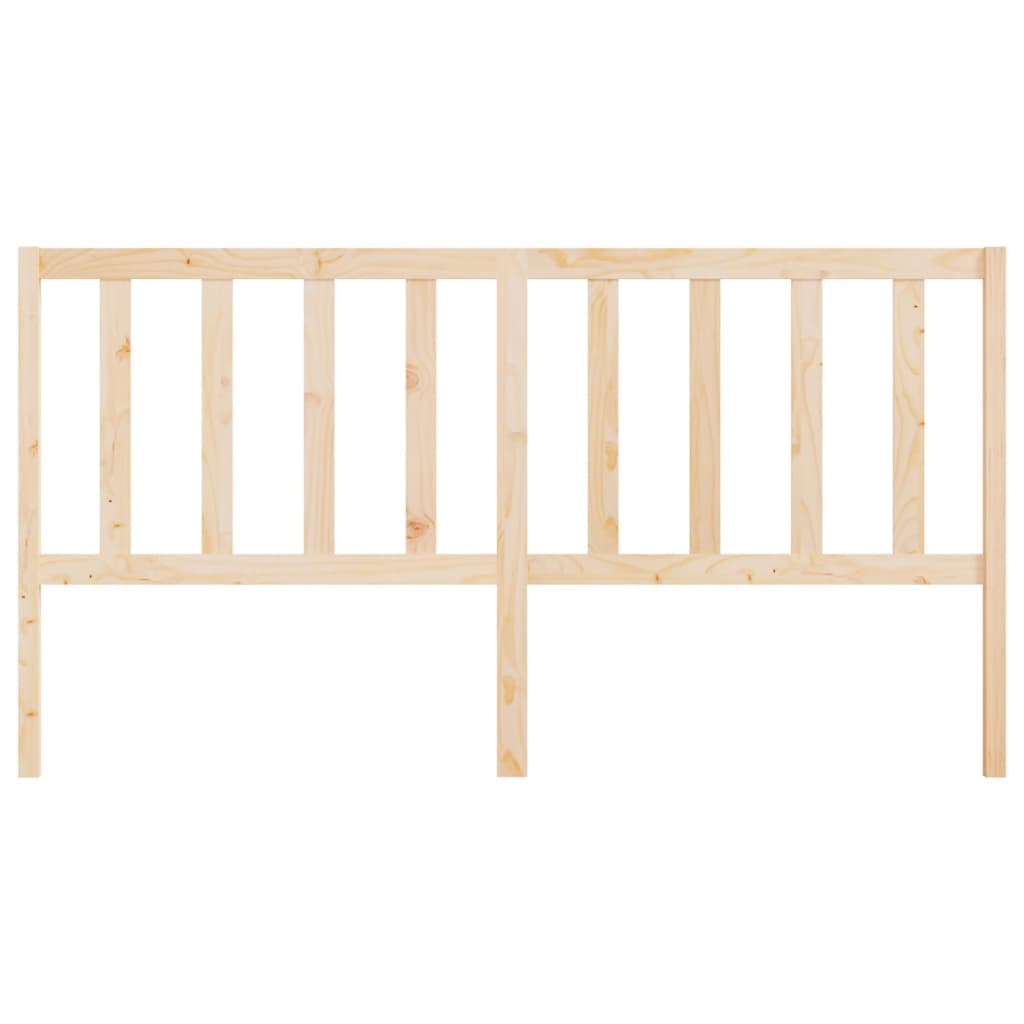 Bed Headboard 186x4x100 cm Solid Wood Pine