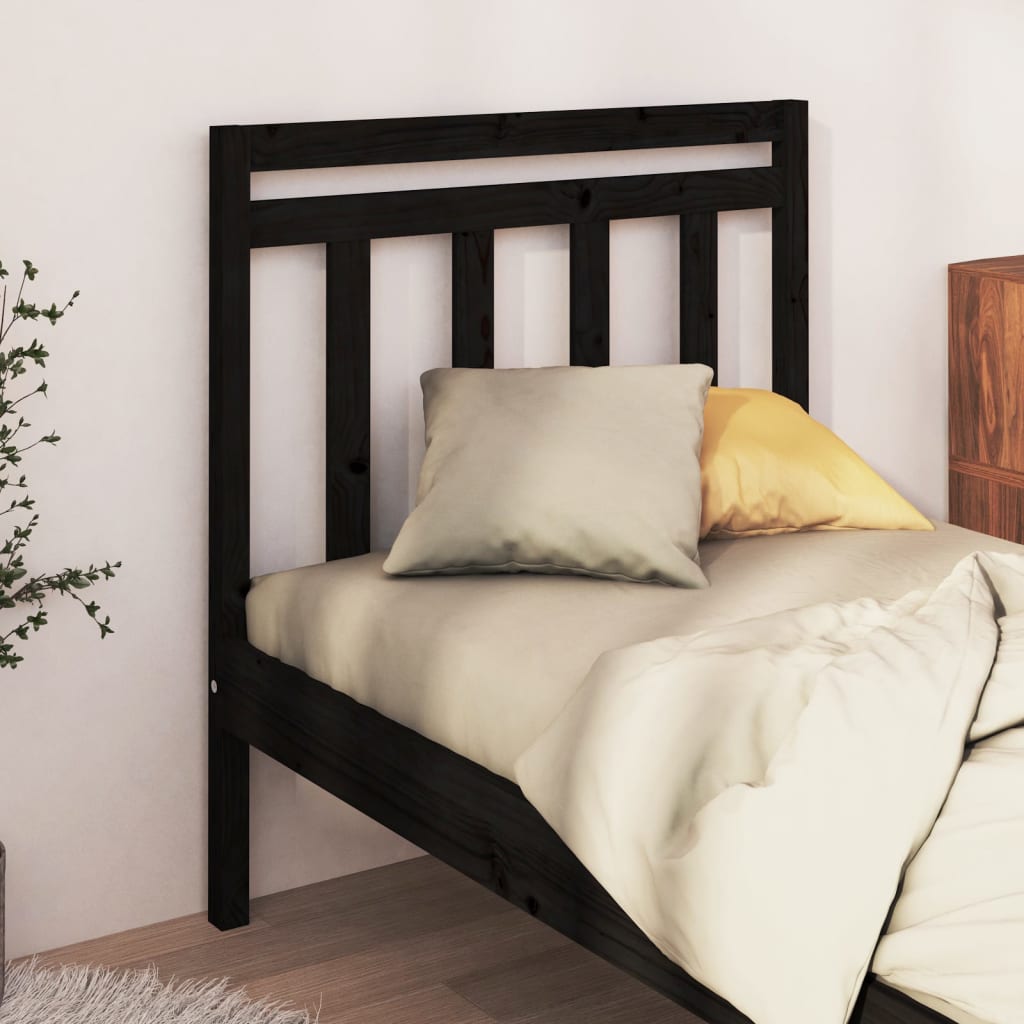 Bed Headboard White 96X4X100 Cm Solid Wood Pine