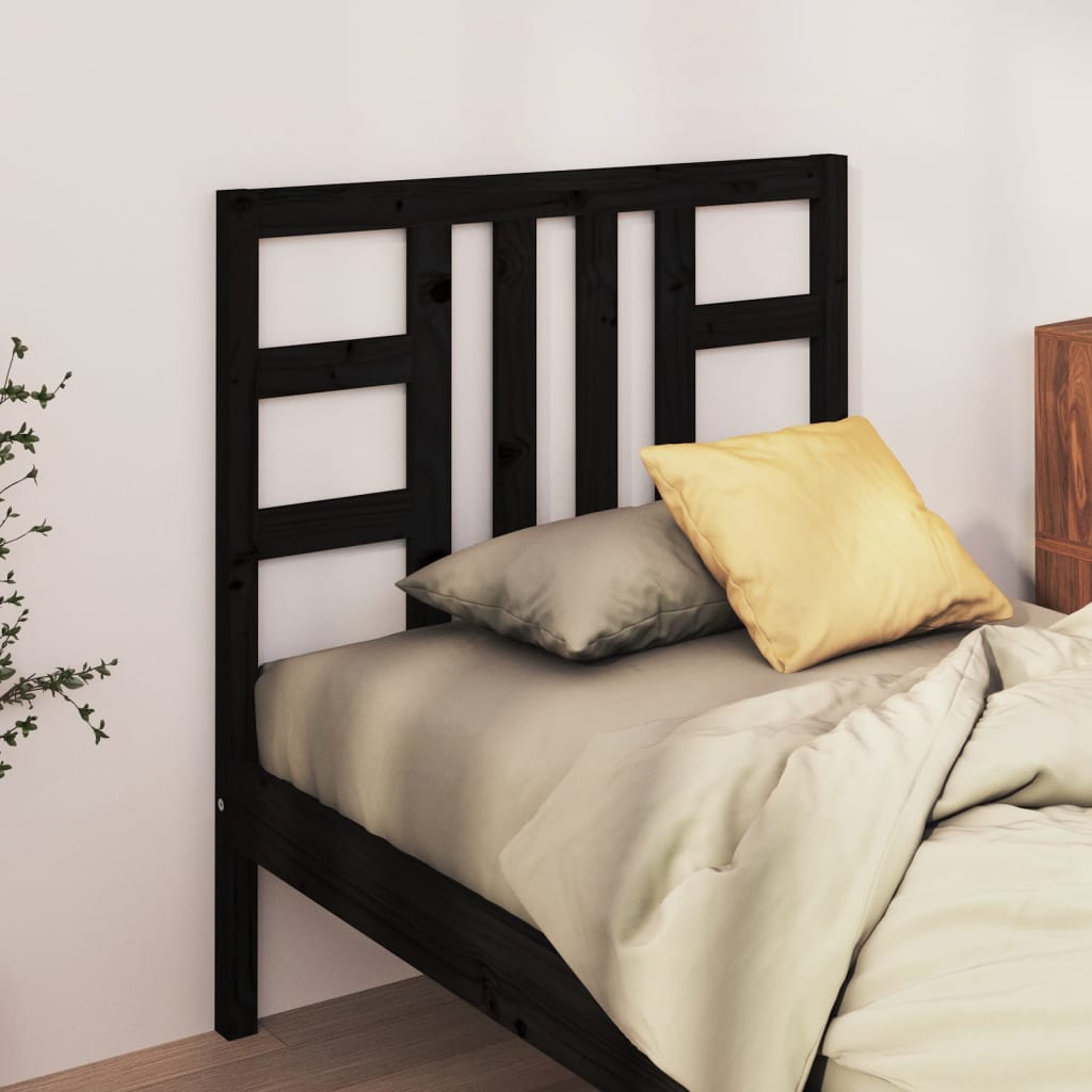 Bed Headboard White 156X4X100 Cm Solid Wood Pine