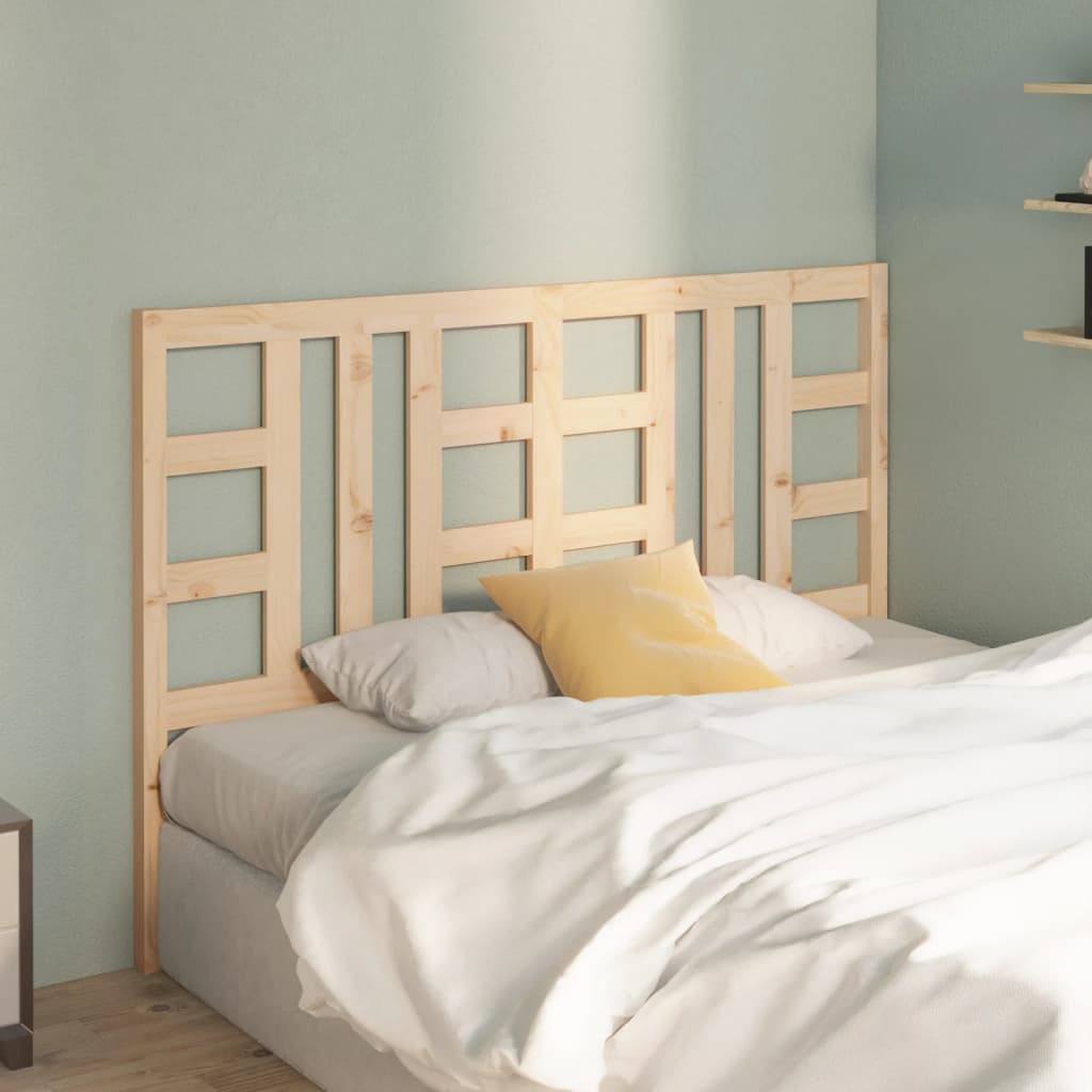 Bed Headboard 141x4x100 cm Solid Wood Pine