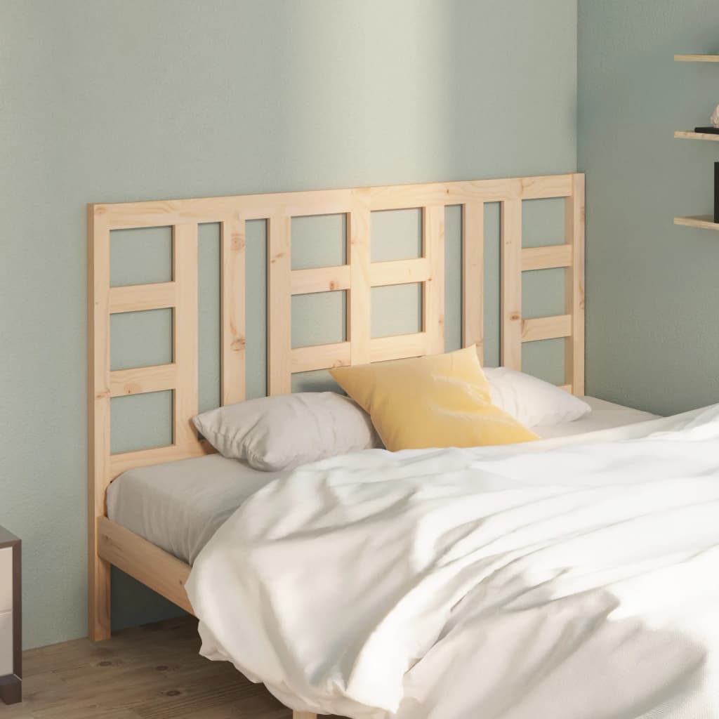 Bed Headboard 141x4x100 cm Solid Wood Pine