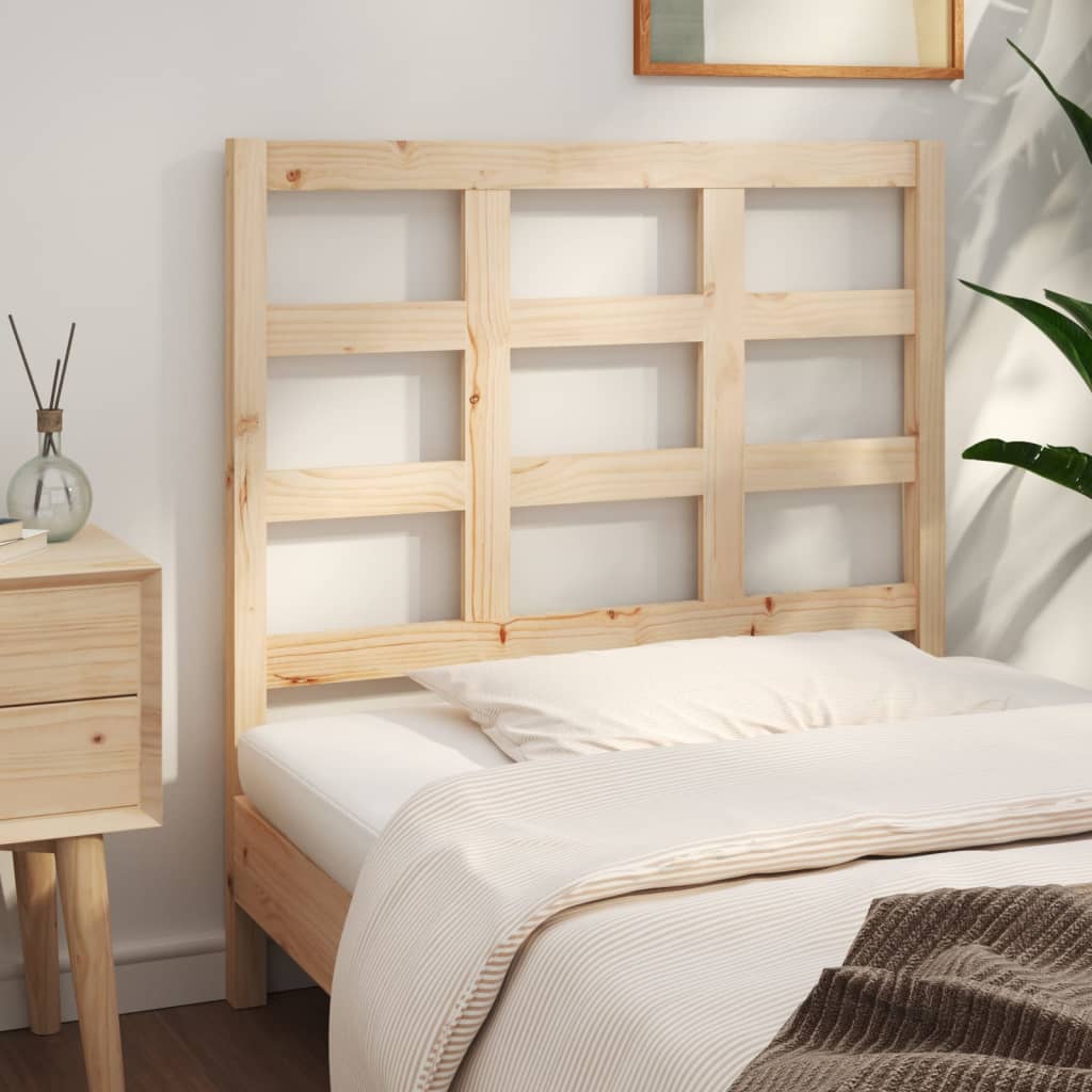 Bed Headboard 95.5x4x100 cm Solid Wood Pine