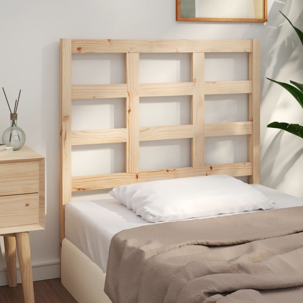 Bed Headboard 95.5X4X00 Cm Solid Wood Pine