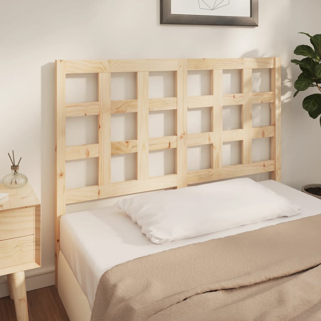 Bed Headboard 140.5x4x100 cm Solid Wood Pine