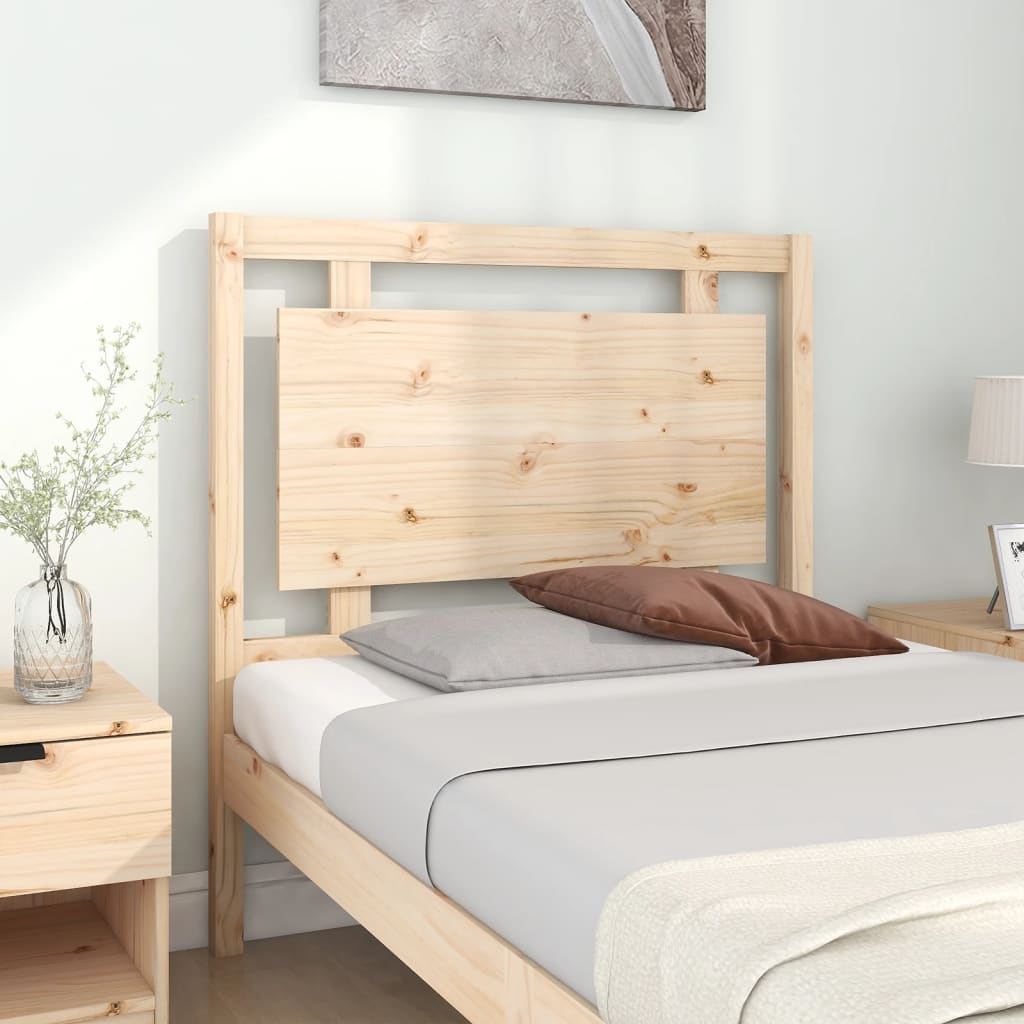 Bed Headboard 95.5X4X100 Cm Solid Wood Pine