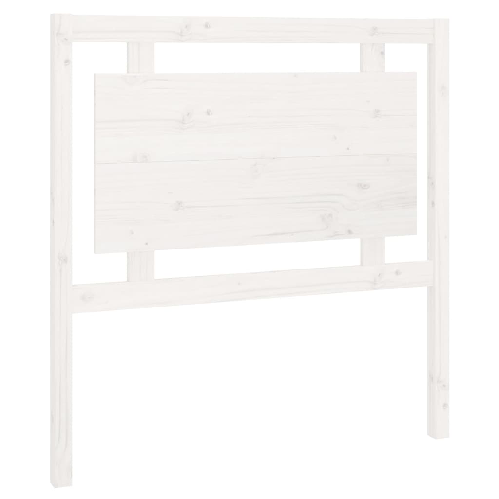 Bed Headboard White 95.5X4X100 Cm Solid Wood Pine