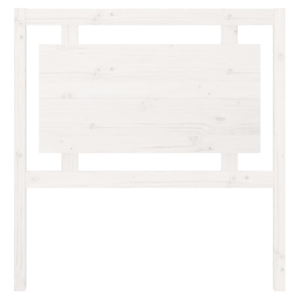 Bed Headboard White 95.5X4X100 Cm Solid Wood Pine