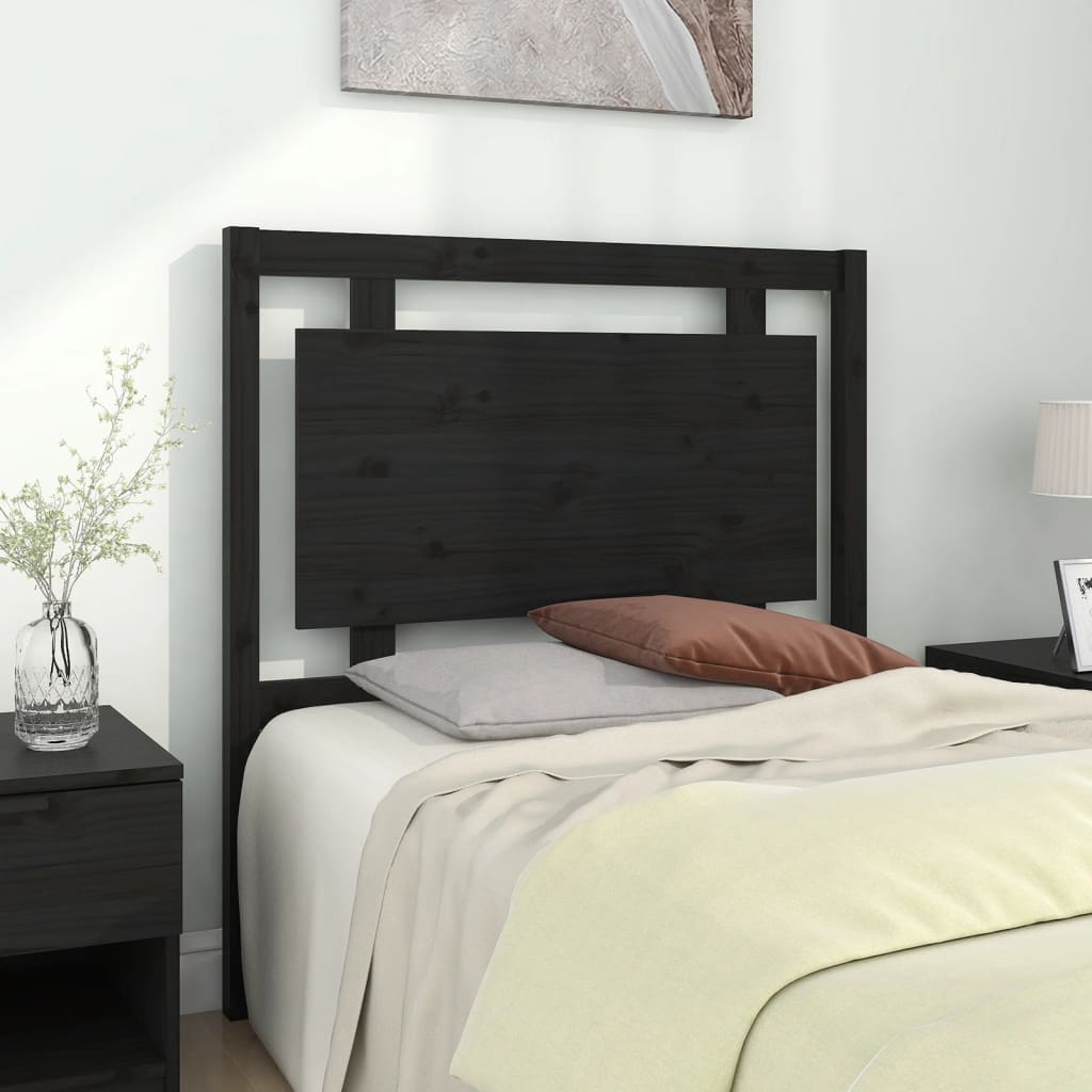 Bed Headboard White 95.5X4X100 Cm Solid Wood Pine