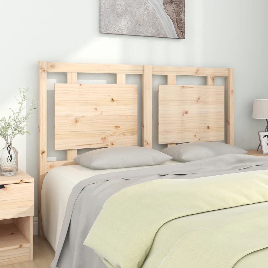 Bed Headboard White 95.5X4X100 Cm Solid Wood Pine