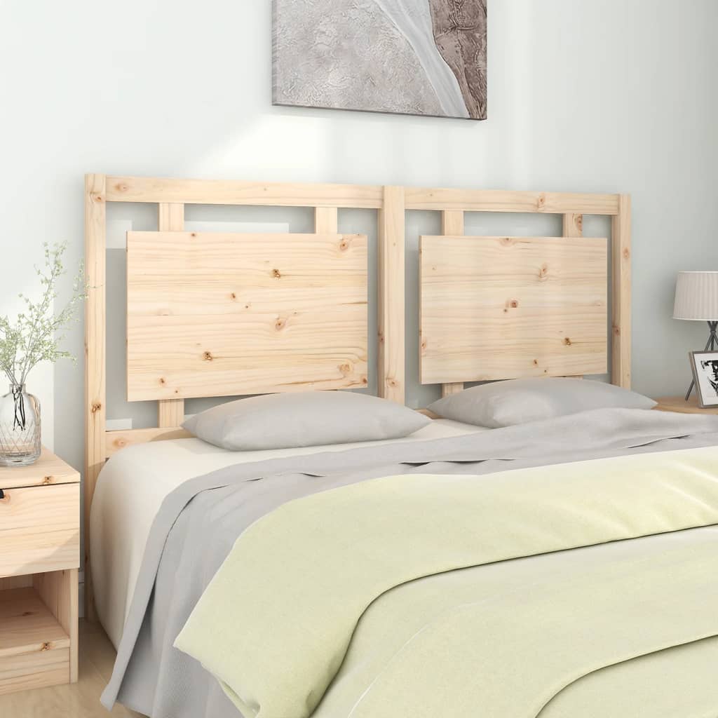 Bed Headboard White 95.5X4X100 Cm Solid Wood Pine