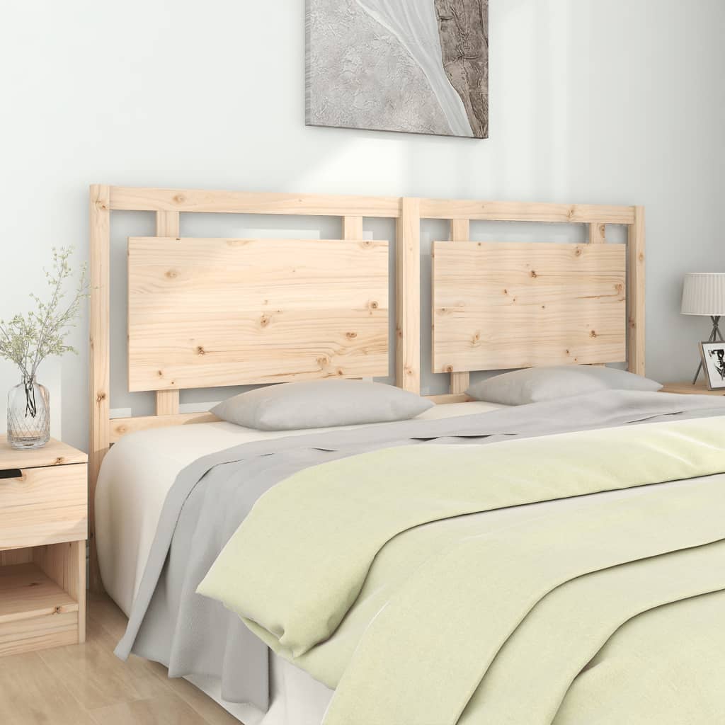 Bed Headboard White 95.5X4X100 Cm Solid Wood Pine