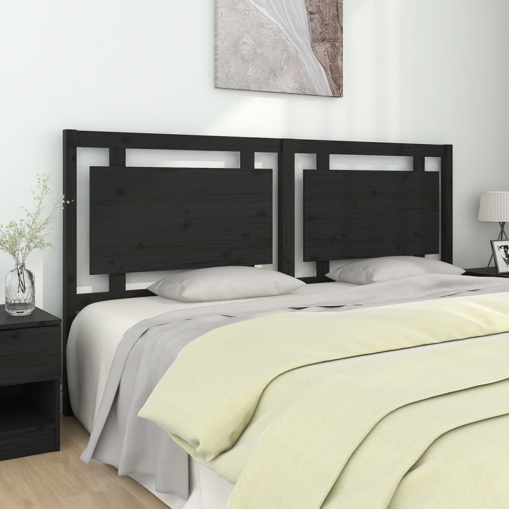 Bed Headboard White 95.5X4X100 Cm Solid Wood Pine