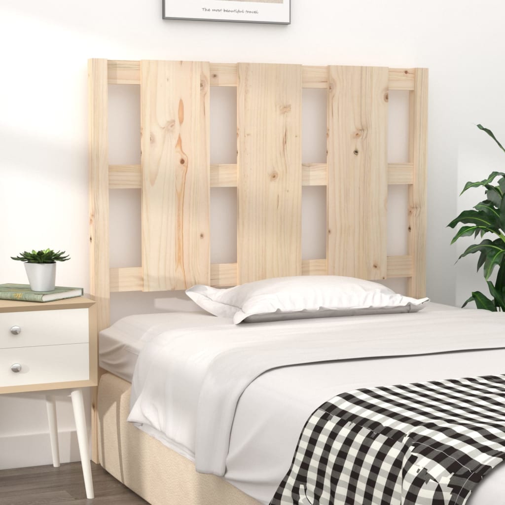 Bed Headboard 95.5X4X00 Cm Solid Wood Pine