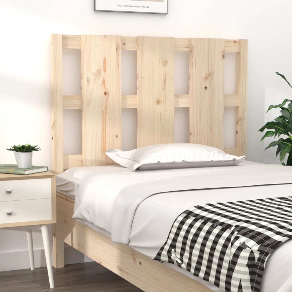 Bed Headboard 95.5X4X00 Cm Solid Wood Pine