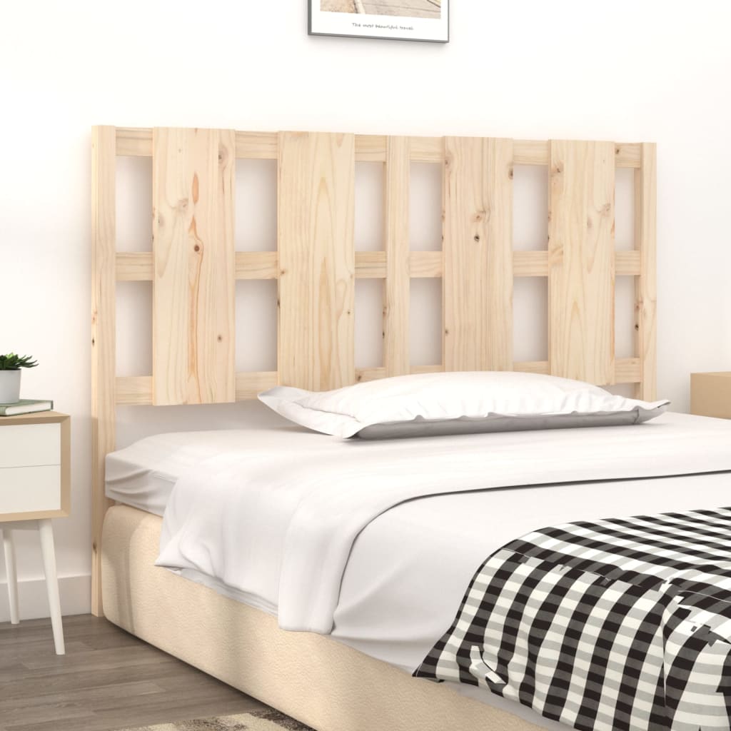 Bed Headboard 140.5x4x100 cm Solid Wood Pine