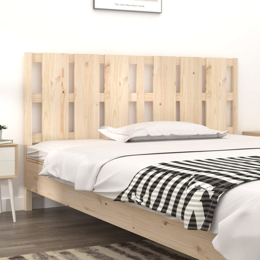 Bed Headboard 185.5x4x100 cm Solid Wood Pine