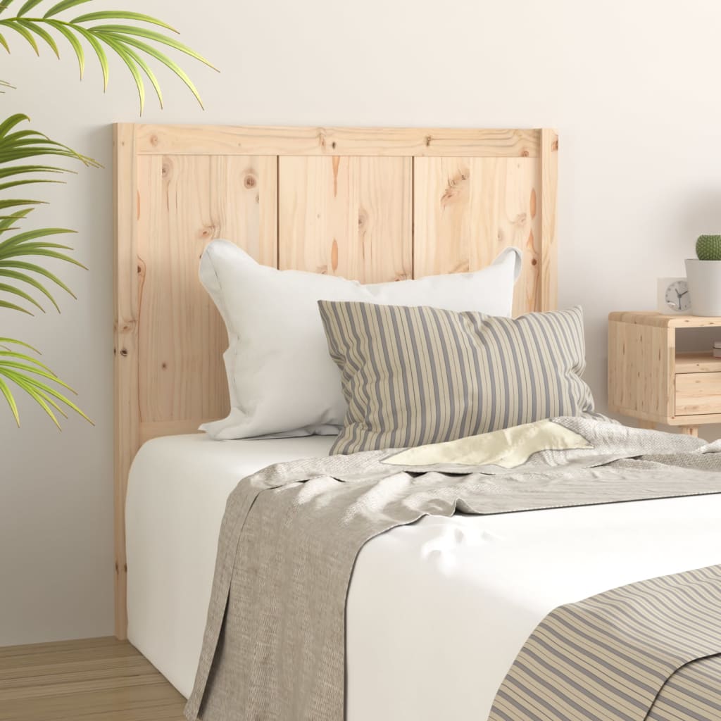 Bed Headboard 95.5X4X100 Cm Solid Pine Wood