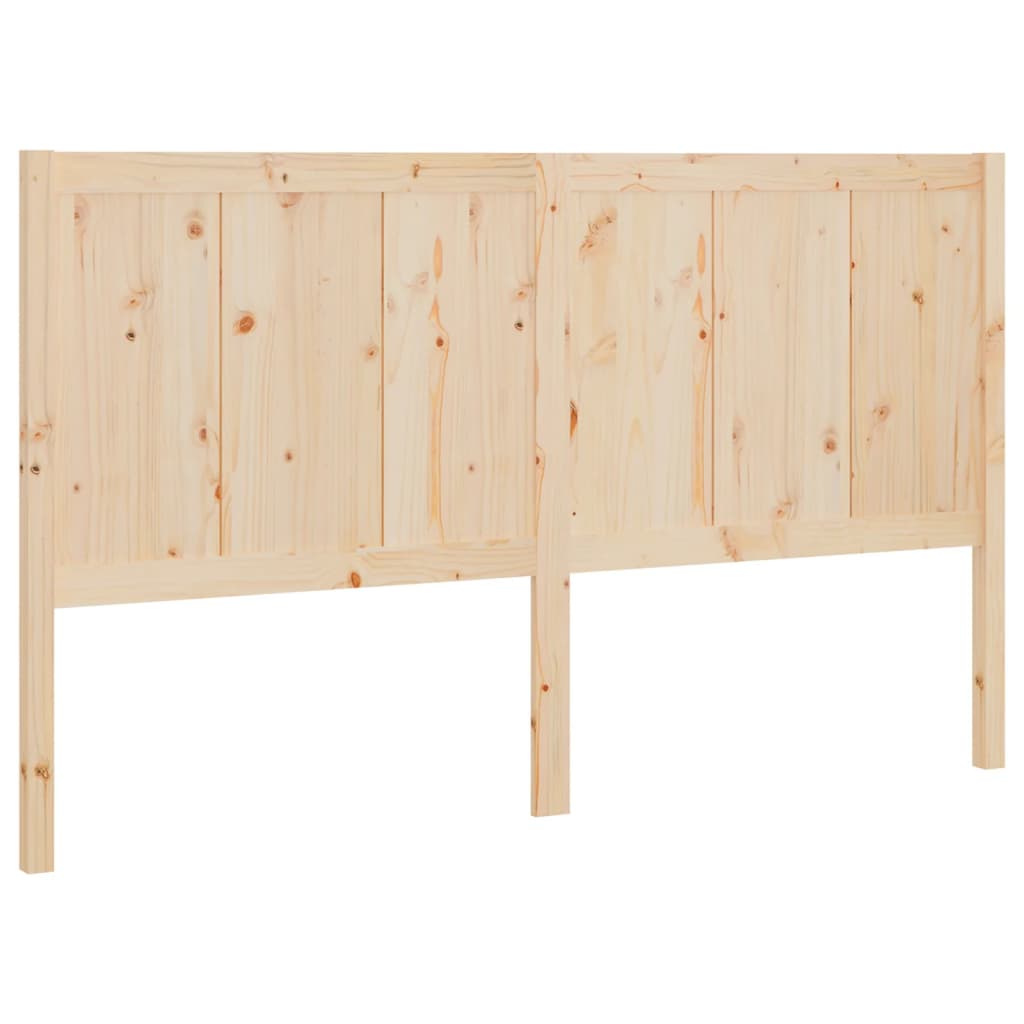 Bed Headboard 140.5x4x100 cm Solid Pine Wood