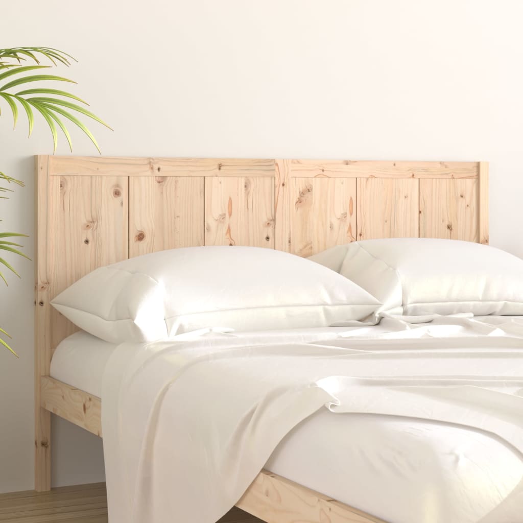 Bed Headboard 140.5x4x100 cm Solid Pine Wood