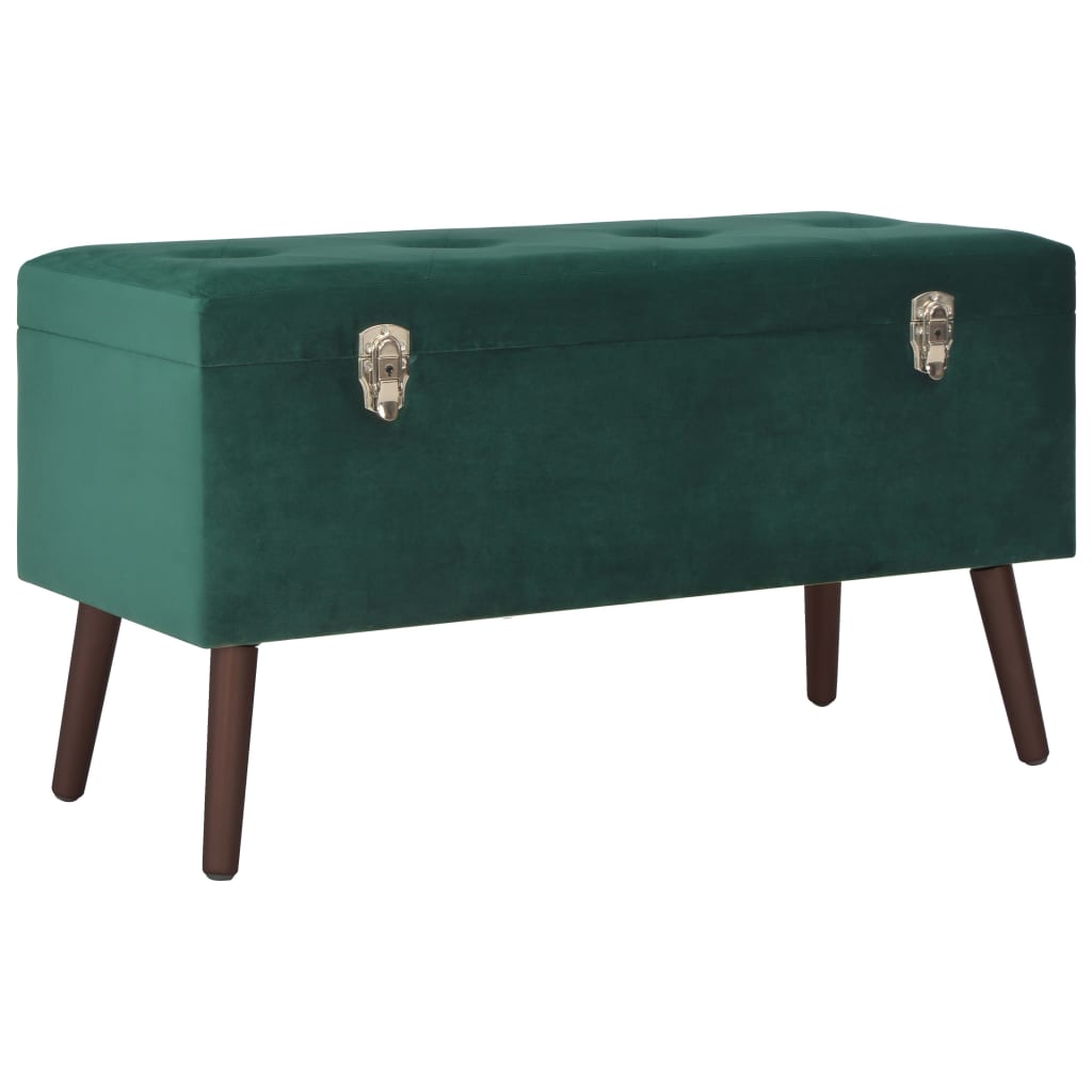 Bench With Storage Compartment 80 Cm Velvet