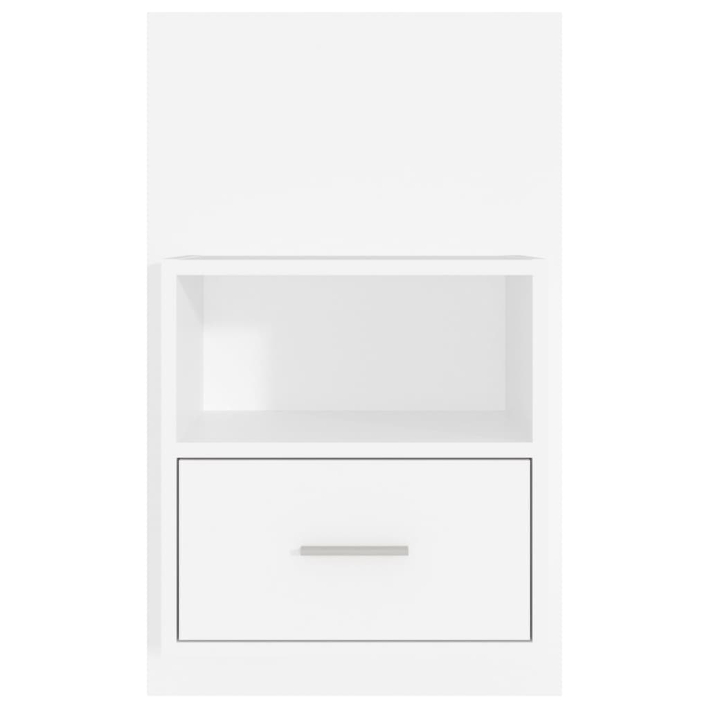 Wall-mounted Bedside Cabinets 2 pcs White