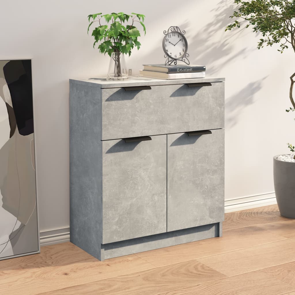 Sideboard Concrete Grey 60X30X70 Cm Engineered Wood