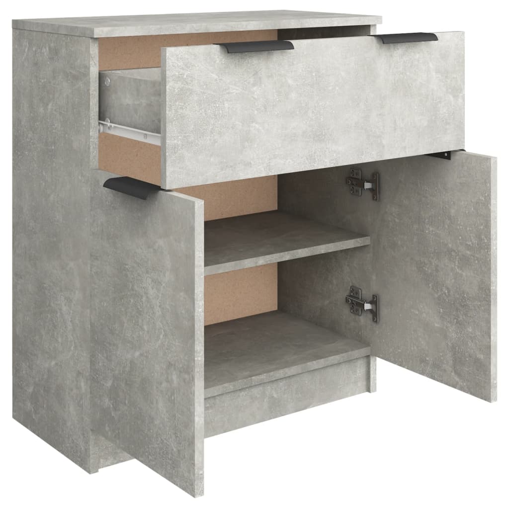 Sideboard Concrete Grey 60X30X70 Cm Engineered Wood