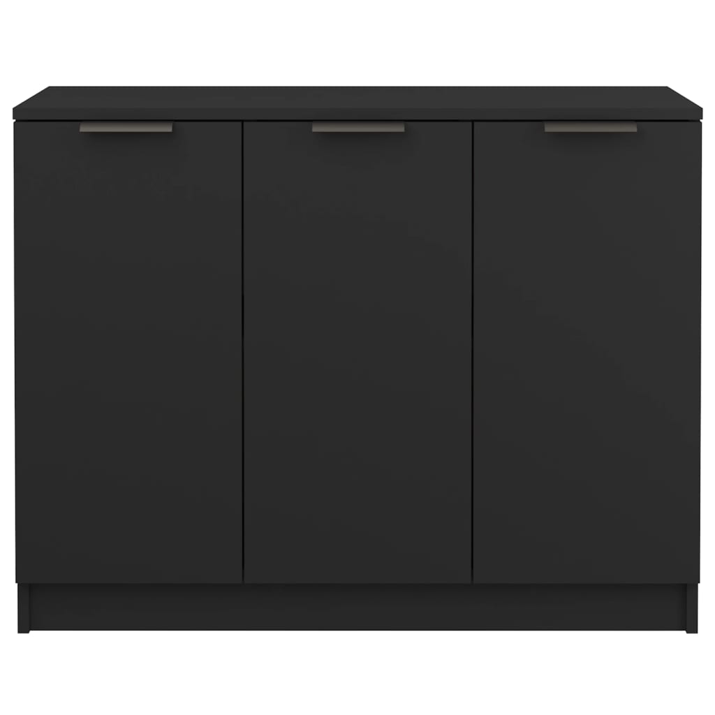 Sideboard Black 90.5x30x70 cm Engineered Wood