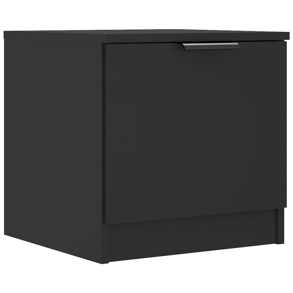 Bedside Cabinet Black 40x39x40 cm