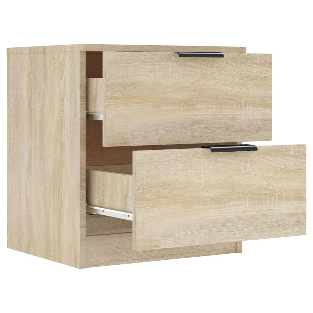 Bedside Cabinet Sonoma Oak Engineered Wood