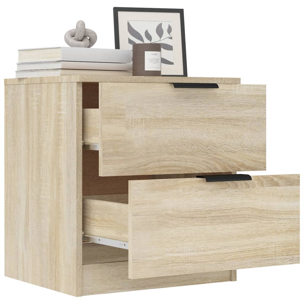 Bedside Cabinet Sonoma Oak Engineered Wood