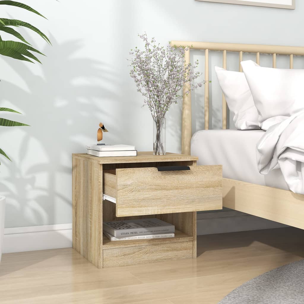 Bedside Cabinets 2 pcs Sonoma Oak Engineered Wood