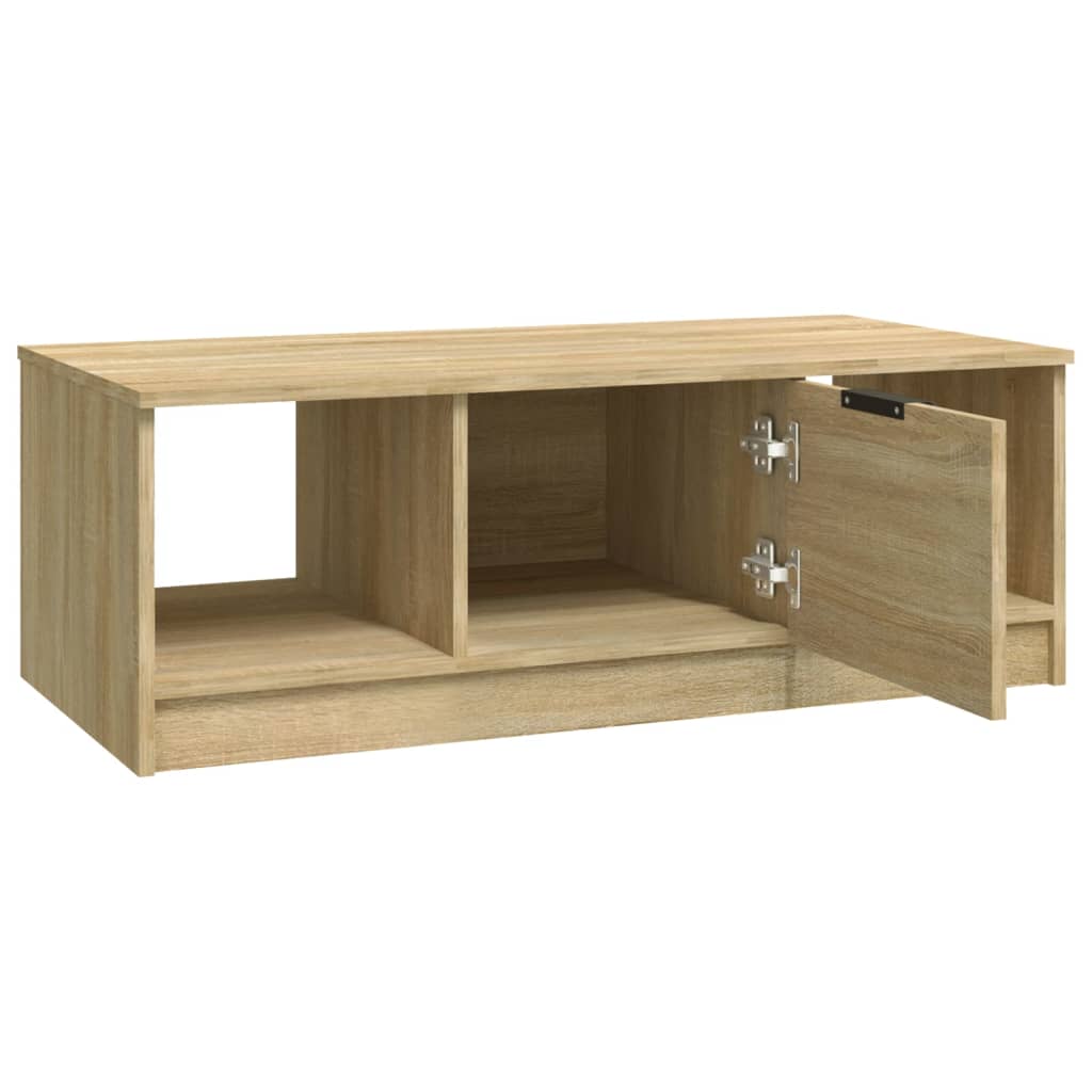 Coffee Table Sonoma Oak 102x50x36 cm Engineered Wood