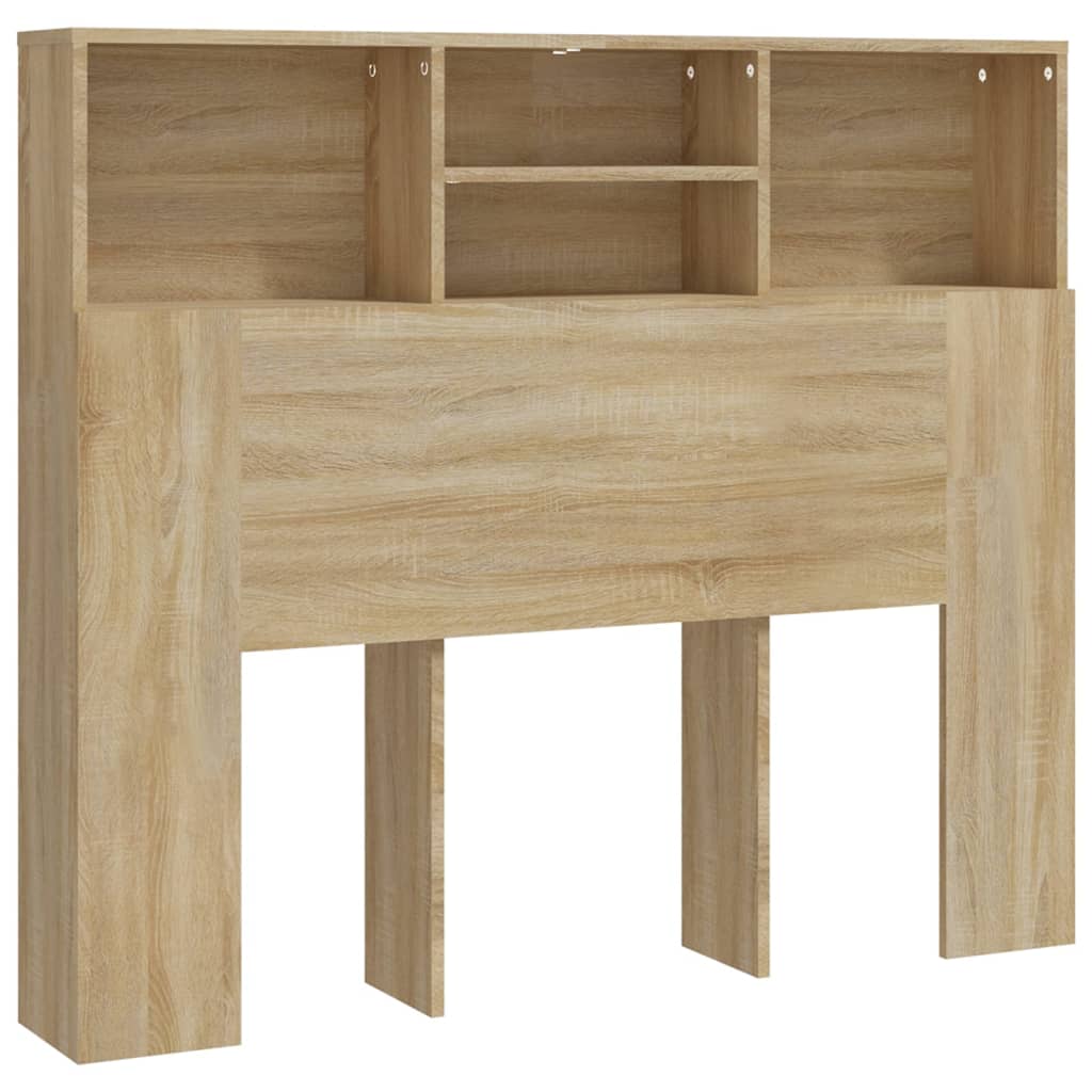 Headboard Cabinet Sonoma Oak 120x19x103.5 cm