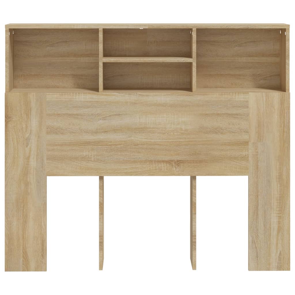 Headboard Cabinet Sonoma Oak 120x19x103.5 cm