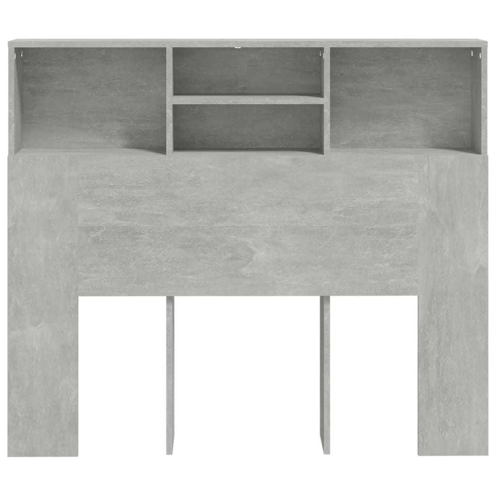 Headboard Cabinet Concrete Grey 120X19X103.5 Cm