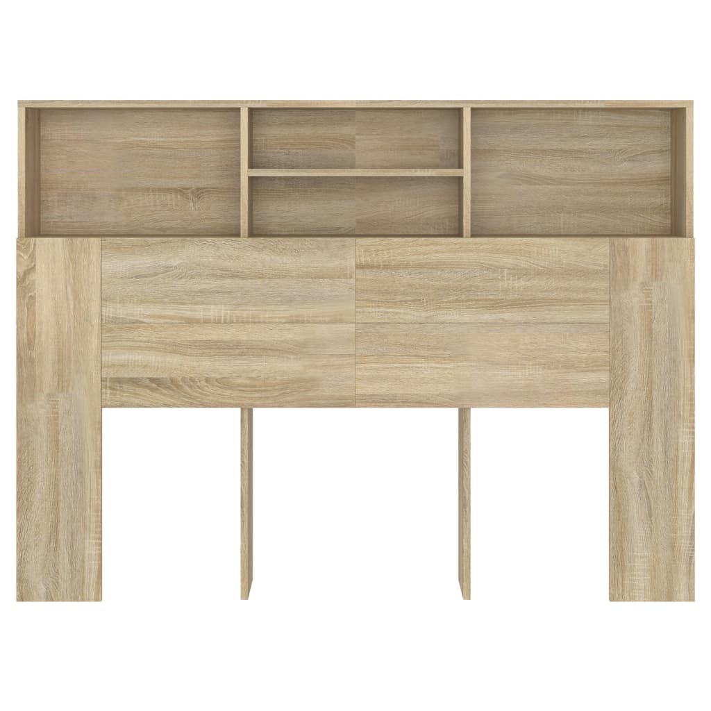 Headboard Cabinet Sonoma Oak 140 cm