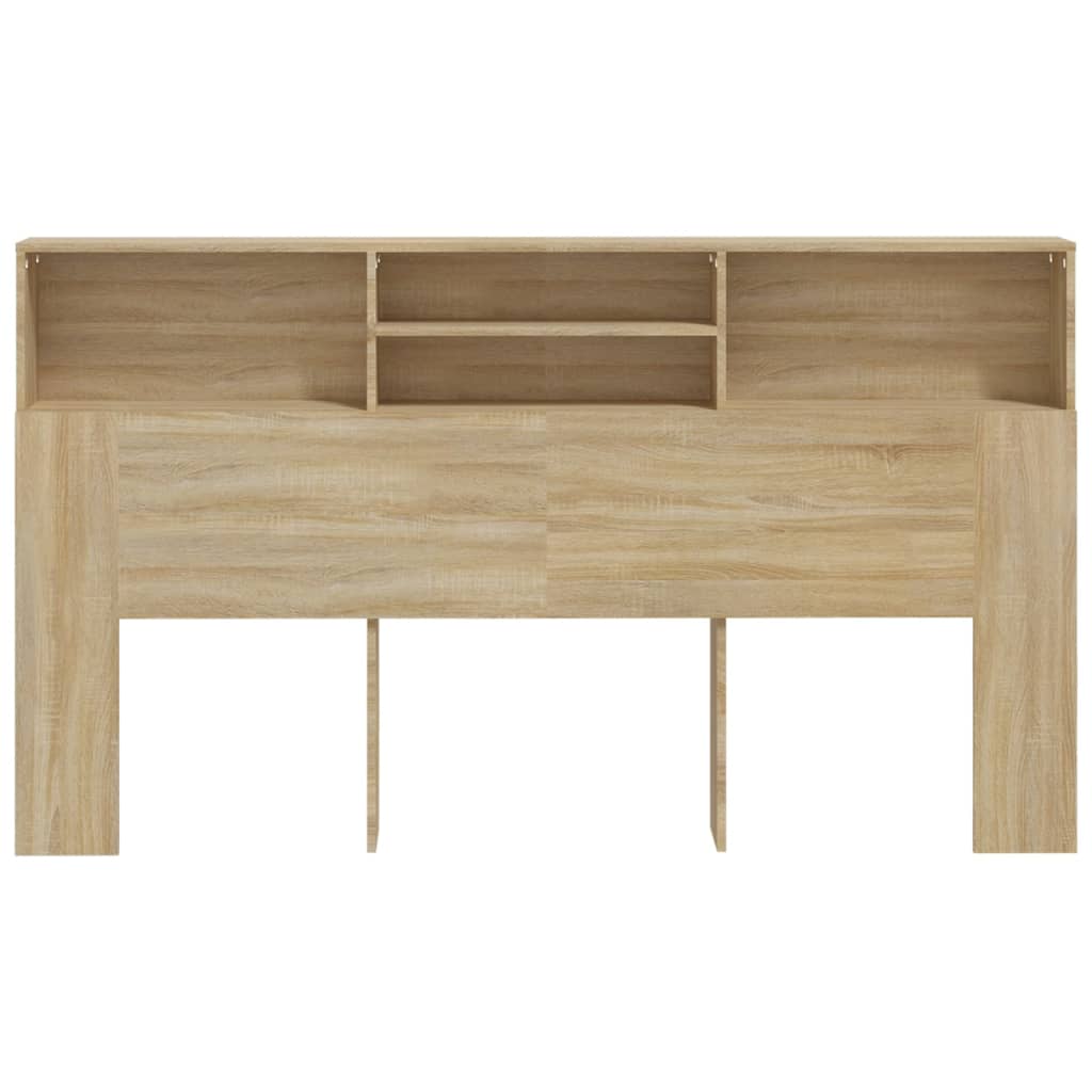 Headboard Cabinet Sonoma Oak 180x19x103.5 cm