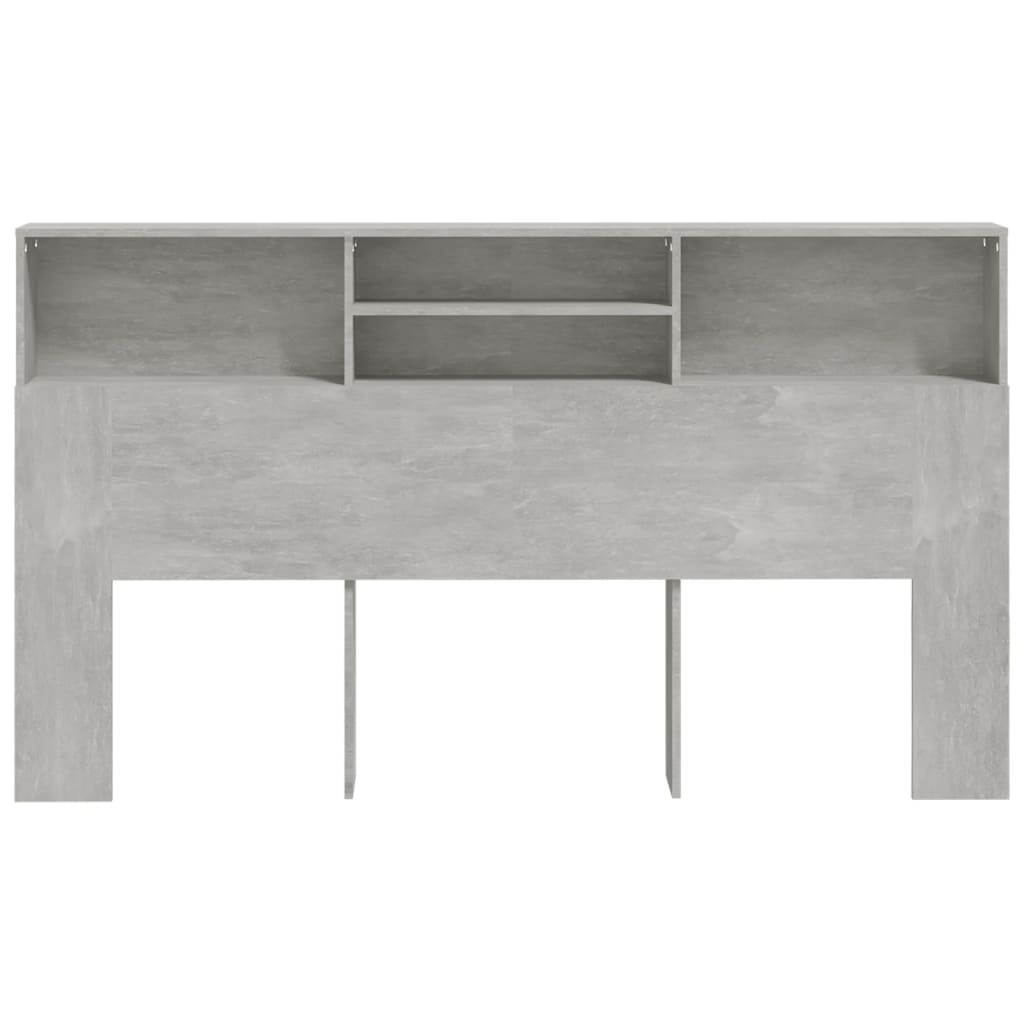 Headboard Cabinet Concrete Grey 180X19X103.5 Cm