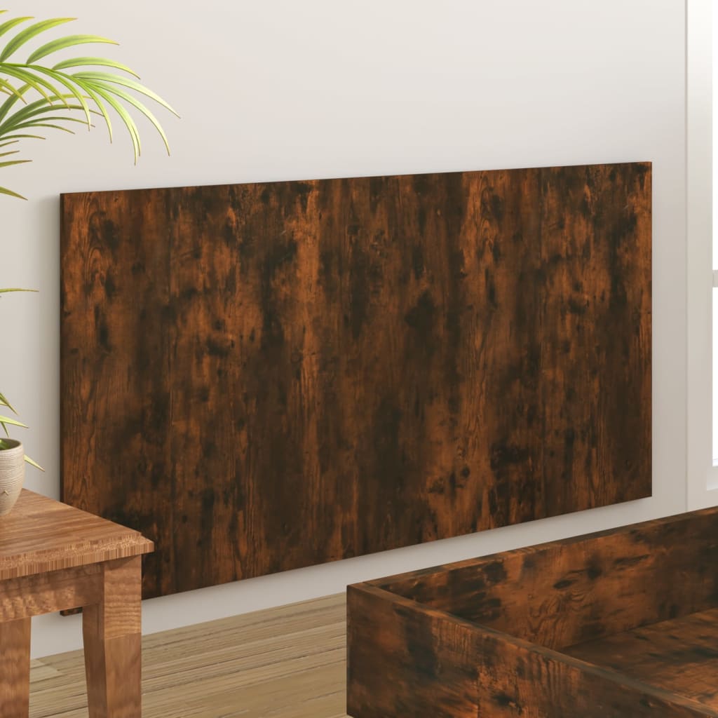 Bed Headboard Smoked Oak 160X1.5X80 Cm Engineered Wood