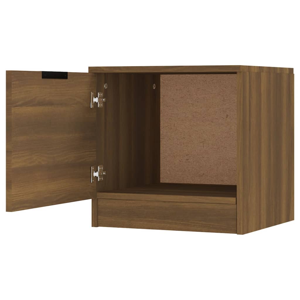 Bedside Cabinet Brown Oak 40x39x40 cm