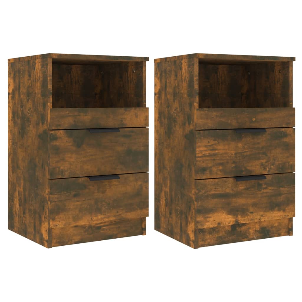 Bedside Cabinets Pcs Engineered Wood